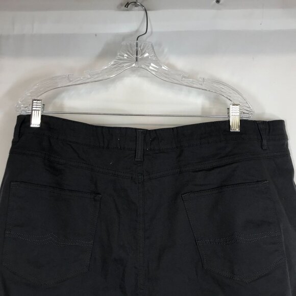 PRIDE BUNNY - MEN'S 50 -BLACK COTTON BlEND BUTTON WAIST SHORTS - Picture 5 of 8